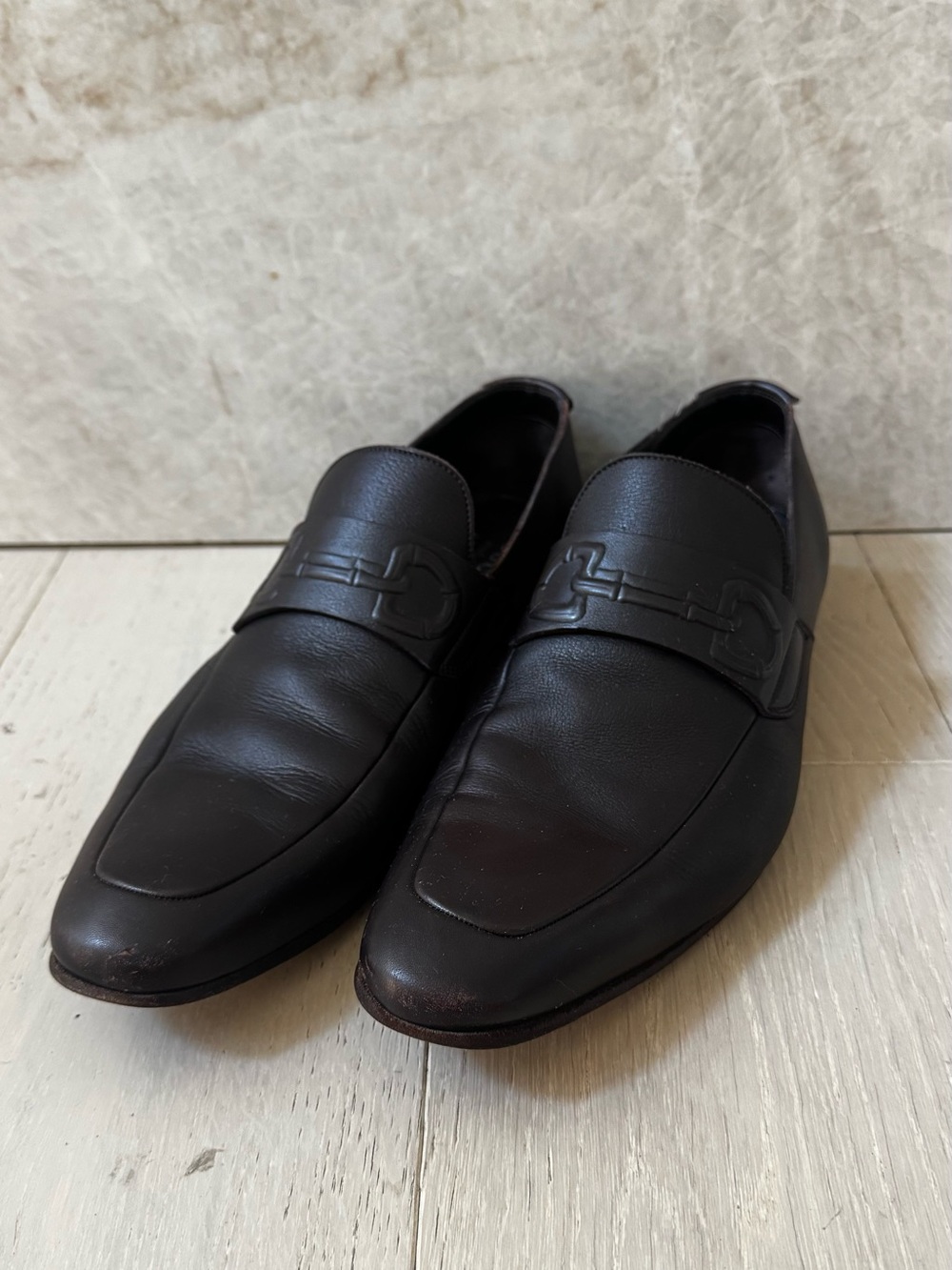 Gucci Men's Brown Leather Bit Loafers